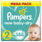 Подгузники PAMPERS New Baby-Dry 2 Mini 4-8 кг 144 штуки (8001090459244)