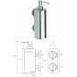 Дозатор для жидкого мыла BEMETA Jumbo нержавеющая сталь (104109035) - Фото 2
