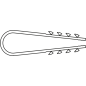 Дюбель-хомут для круглого кабеля 11х18 мм белый STARFIX 50 штук (SMP2-12283-50) - Фото 2