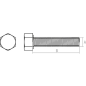 Болт шестигранный М16х60 мм цинк класс прочности 8.8 DIN 933 STARFIX 20 кг (SM-80627-20) - Фото 3