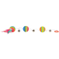 Игрушка для кошек TRIXIE Радужные шарики с колокольчиками и перьями 80 см (4133)