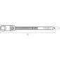 Хомут-стяжка с монтажным отверстием 3,6х150 мм белый STARFIX 100 штук (SM-79006-100) - Фото 2