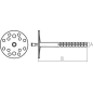 Дюбель для теплоизоляции 10х180 мм с металлическим гвоздем термоголовка STARFIX 500 штук (SMW3-54170-500) - Фото 5
