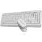 Комплект беспроводной клавиатура и мышь A4TECH Fstyler FG1010 White/Grey - Фото 4