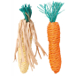 Игрушка для грызунов TRIXIE Морковь и кукуруза 15 см 2 штуки (6192)
