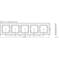 Рамка трехместная вертикальная MAKEL Karea белая (56001708) - Фото 7