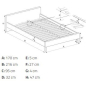 Кровать двуспальная HALMAR Merida светло-серый 160х200 см (V-CH-MERIDA-LOZ-J POPIEL) - Фото 2