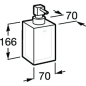 Дозатор для жидкого мыла ROCA Ice (816861012) - Фото 2