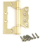 Петля дверная бабочка накладная 100х75 мм AVERS B2-GM матовое золото (00018543)