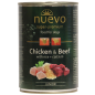 Влажный корм для щенков NUEVO Junior курица, говядина, рис + кальций консервы 400 г (95013)