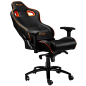 Кресло геймерское CANYON Corax CND-SGCH5 черно-оранжевое - Фото 5