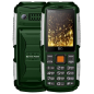 Мобильный телефон BQ Tank Power зеленый, серебристый (BQ-2430)