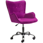 Кресло компьютерное AKSHOME Bella велюр фиолетовый (61452)