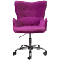 Кресло компьютерное AKSHOME Bella велюр фиолетовый (61452) - Фото 2