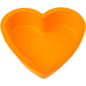 Форма для выпечки силиконовая сердце 14х13,5х3,8 см PERFECTO LINEA оранжевая (20-001214)