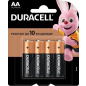 Батарейка АА DURACELL Basic 1,5 V алкалиновая 4 штуки