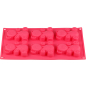 Форма для выпечки силиконовая прямоугольная на 6 кексов 30,5х18х2 см PERFECTO LINEA Fruit Dove розовый (20-104829)