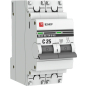 Автоматический выключатель EKF PROxima ВА 47-63 2P 25А C 4,5кA (mcb4763-2-25C-pro)