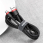 Кабель BASEUS Cafule Cable USB For Micro Red Black (CAMKLF-B91) - Фото 6