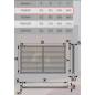 Решетка вентиляционная радиаторная ЭРА 600х600 белая (П6060Р) - Фото 2