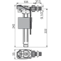 Впускной клапан для унитаза ALCAPLAST (A150-1/2-BL-01) - Фото 2