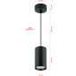 Cветильник подвесной 35Вт TRUENERGY Modern черный (21321) - Фото 2