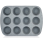 Форма для выпечки металлическая для 12 кексов 36х25,6х3,3 см WALMER Bristol (W12040131) - Фото 2