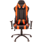 Кресло геймерское EVERPROF Lotus S2 экокожа черный/оранжевый - Фото 4