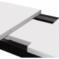 Стол кухонный ЭЛИГАРД Black раздвижной белый матовый 110-149х67х76 см - Фото 7