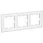 Рамка трехместная SCHNEIDER ELECTRIC AtlasDesign стекло белый (ATN320103)
