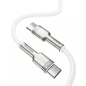 Кабель BASEUS Cafule Series Metal Data Cable Type-C to Type-C White (CATJK-C02) - Фото 3