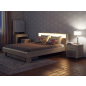 Каркас двуспальной кровати МСТ Оливия 3.3 с подсветкой без основания дуб сонома светлый 180х200 см (М00007731) - Фото 2