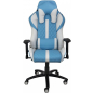 Кресло геймерское AKSHOME Sprinter Eco голубой/белый (74998) - Фото 2