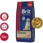 Сухой корм для собак BRIT Premium Adult Large and Giant курица 15 кг (5050017) - Фото 2