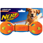 Игрушка для собак NERF DOG Гантель двухцветная светящаяся 17,5 см (35170) - Фото 3