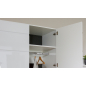 Шкаф ИМПЕРИАЛ Йорк 2-дверный белый жемчуг/белый глянец 100х54х205 см - Фото 5