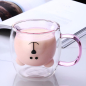 Кружка стеклянная PERFECTO LINEA Bear с двойными стенками 250 мл розовая (30-125204) - Фото 3