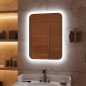 Зеркало для ванной с подсветкой КОНТИНЕНТ Glamour LED 600х800 (ЗЛП140) - Фото 5