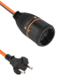 Удлинитель-шнур 20 м 1 розетка 16А ELECTRALINE оранжевый/черный (01364) - Фото 2