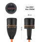 Удлинитель-шнур 20 м 1 розетка 16А с заземлением ELECTRALINE оранжевый/черный (01731) - Фото 3