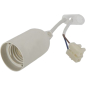 Патрон для лампочки Е27 пластиковый с клеммной колодкой ELECTRALINE белый (71150)