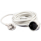 Удлинитель-шнур 3 м 1 розетка с заземлением ELECTRALINE белый (01638)