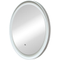 Зеркало для ванной с подсветкой КОНТИНЕНТ Planet White LED D600 ореольная теплая подсветка (ЗЛП1269) - Фото 3