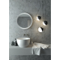 Зеркало для ванной с подсветкой КОНТИНЕНТ Planet White LED D600 ореольная теплая подсветка (ЗЛП1269) - Фото 7
