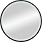 Зеркало для ванной с подсветкой КОНТИНЕНТ Style Black LED D600 (ЗЛП1016)