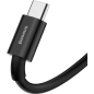 Кабель BASEUS CATYS-01 Superior Series Fast Charging Data Cable USB to Type-C 66W 1m Black - Фото 3