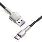 Кабель BASEUS CAKF000201 Cafule Series Metal Data Cable USB to Type-C 66W 2m Black - Фото 3