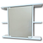 Шкаф с зеркалом для ванной ГАММА 15М левый (4853)