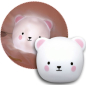 Ночник детский сенсорный REER 2 в 1 Touch Light lumilu Медведь белый (52210)