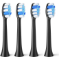 Насадки для электрической зубной щетки FAIRYWILL PW 11 черный 4 штуки для моделей P9, P10, P11, P80, T9 (6973734200937)